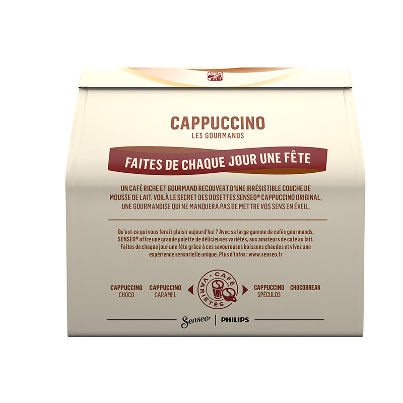 SENSEO Cápsulas de café Cappuccino Choco, 8 cápsulas