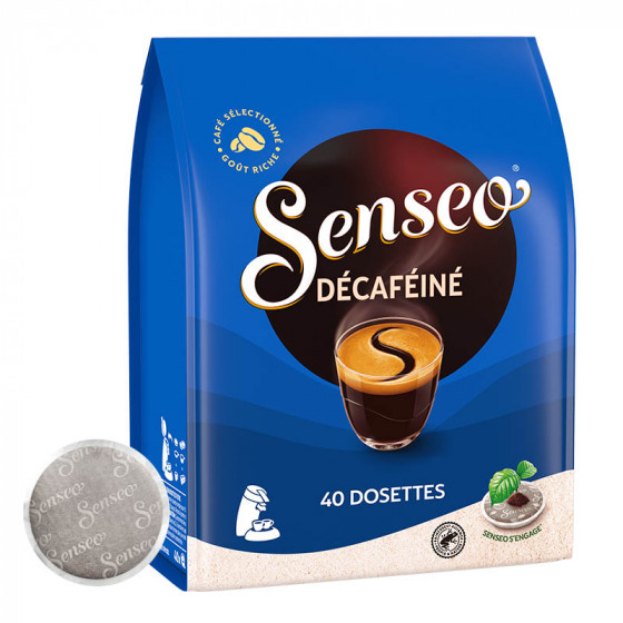 Cápsulas Senseo, café Descafeinado - 40 cápsulas