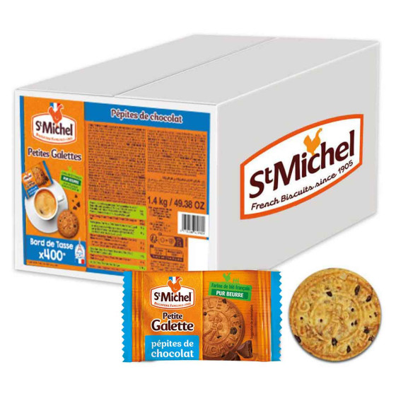 Comprar caja dispensadora de 400 pequeñas Galletas St-Michel con chispas de chocolate